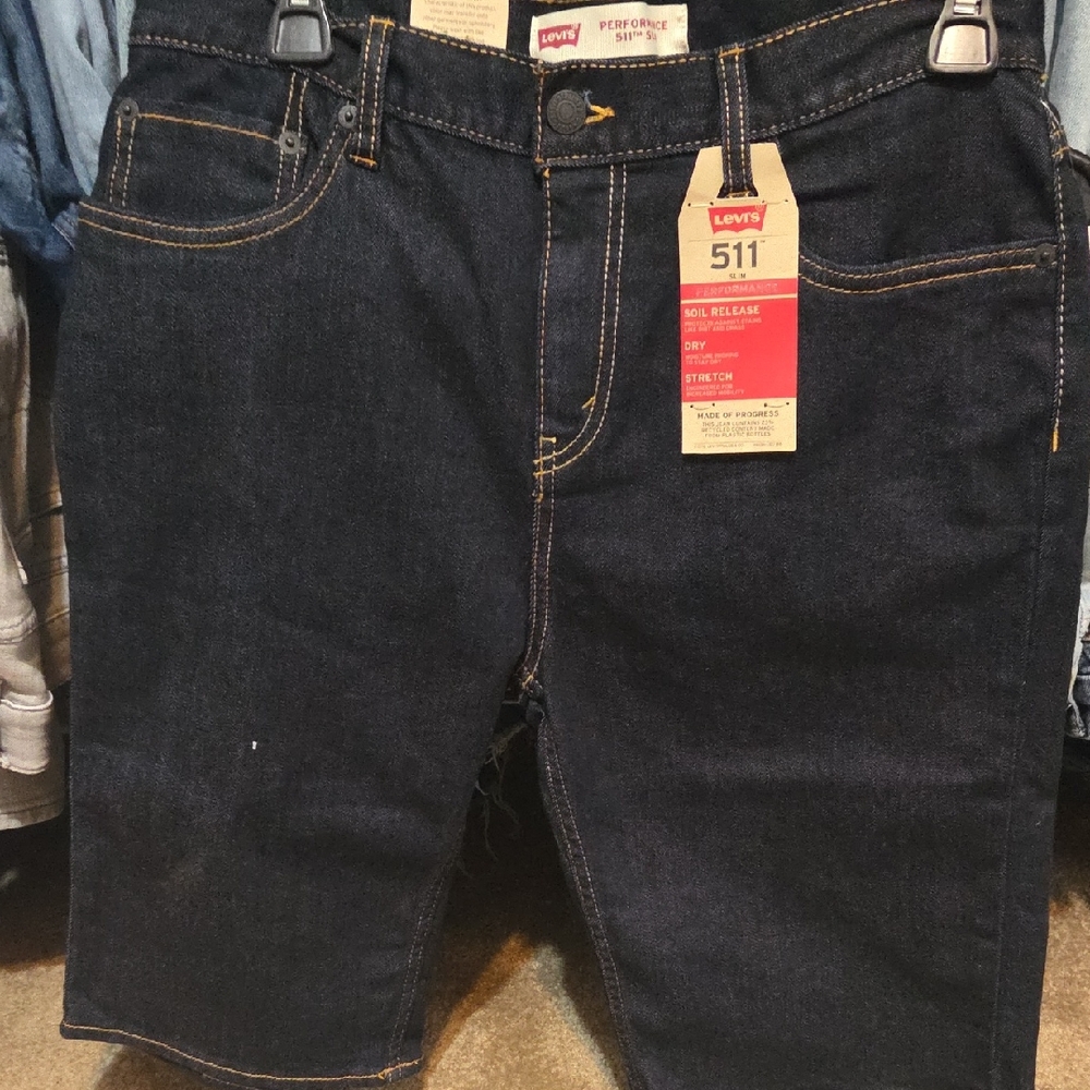 Levi's Boy's Dark Blue Jean Shorts